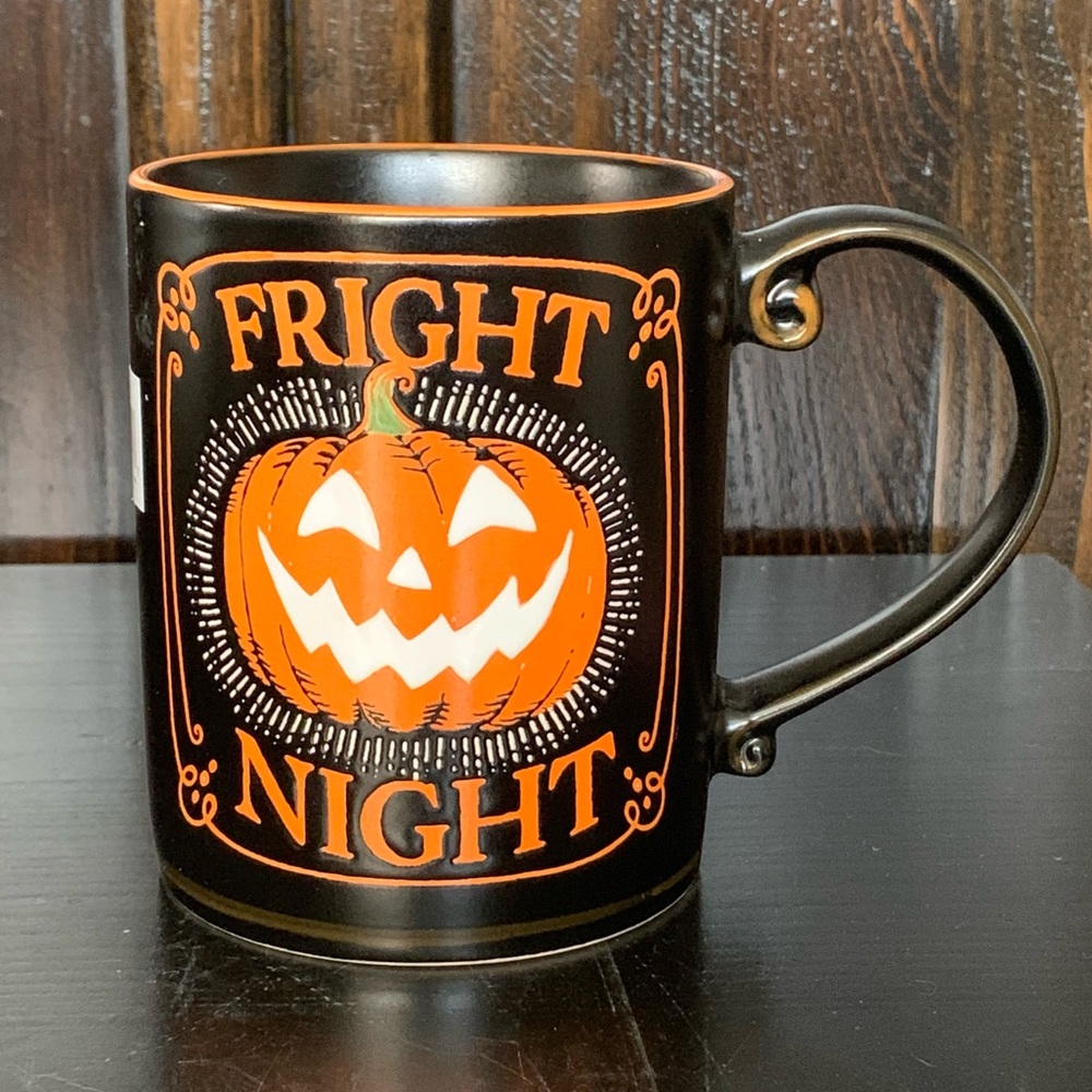 Fright Night Haunted Jack O’Lantern Pumpkin Ceramic Halloween Mug